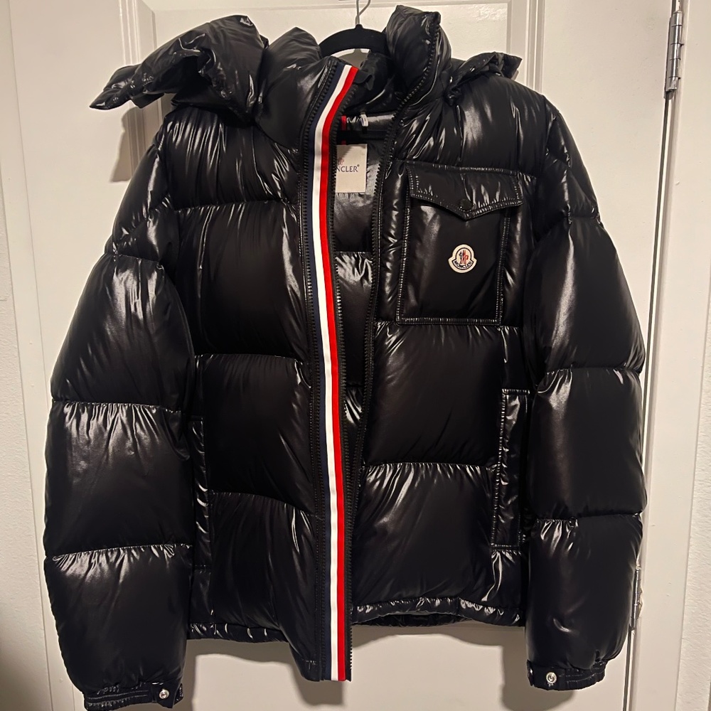 MONCLER Black Down Montbeliard Jacket